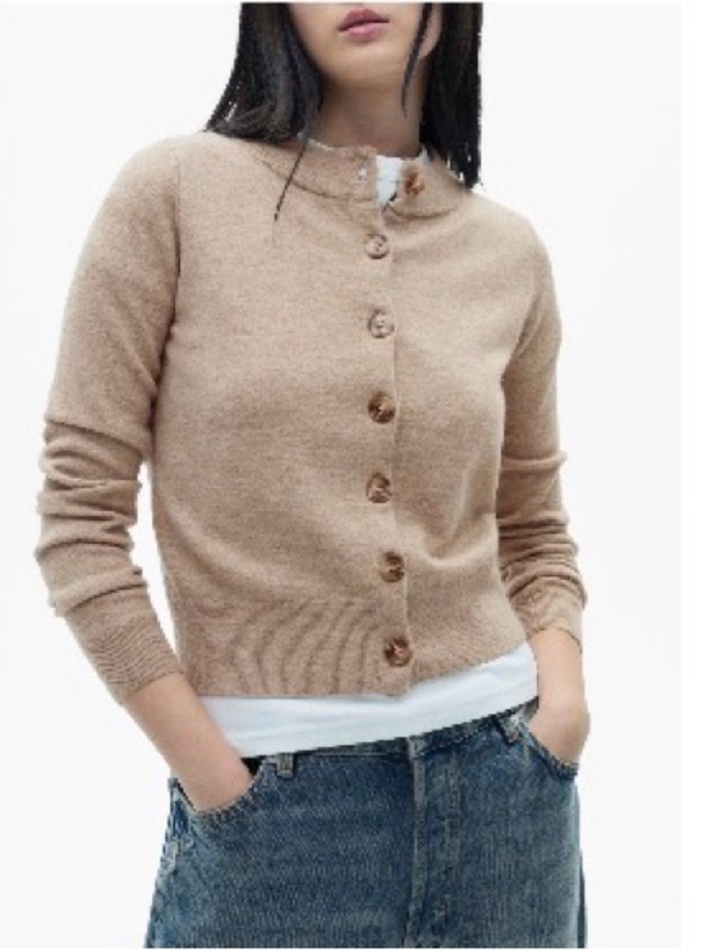 Mango Crewneck Cardigan